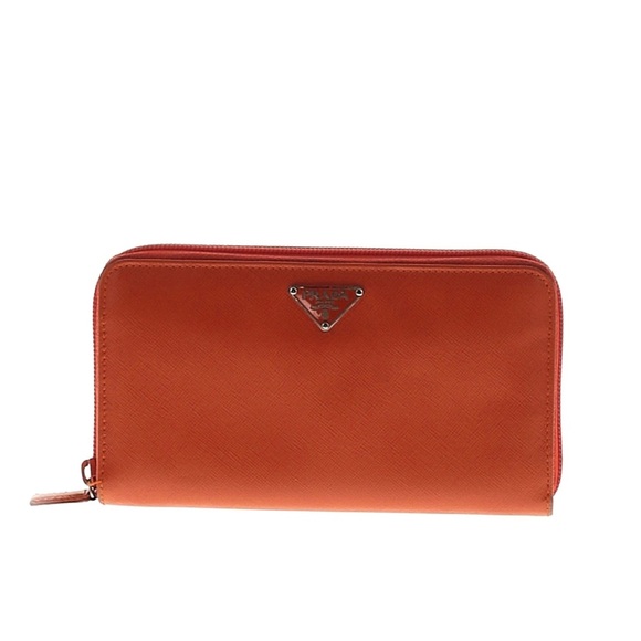 Prada Orange Wallet - Picture 1 of 11